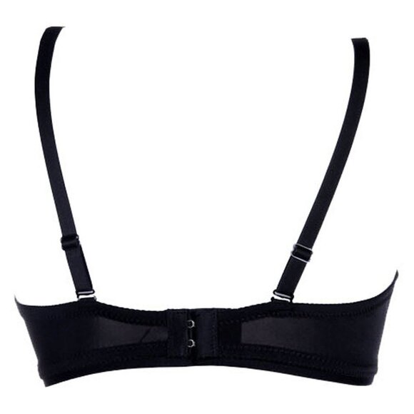 FASHION Metallic Spike Punk Goth Bra Clubwear - Black - Picture 2 of 3